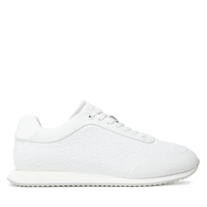 Sneakersy Calvin Klein Runner Lace Up Mono Pu HW0HW02574 Biały