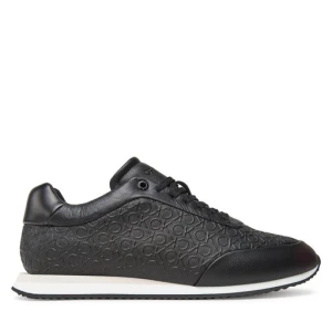 Sneakersy Calvin Klein Runner Lace Up Mono Pu HW0HW02574 Czarny
