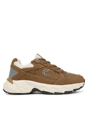 Sneakersy Calvin Klein V3X9-83485-1960 M Brązowy