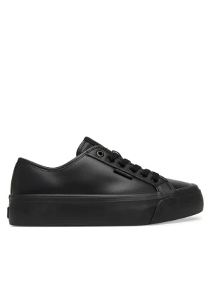 Sneakersy Calvin Klein Vulc Flatf Lace Up Lth YW0YW01932 Czarny