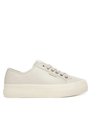 Sneakersy Calvin Klein Vulc Flatf Lace Up Lth YW0YW01932 Szary
