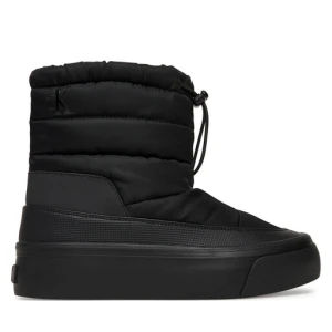 Sneakersy Calvin Klein Vulc Flatf Snowboot Nylon Mix Mg YW0YW01977 Czarny