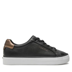 Sneakersy Calvin Klein Vulc Lace Up Saff Fox W/Met Bt HW0HW02104 Czarny