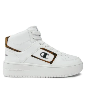 Sneakersy Champion Mid Cut Foul Play Plat Mid Animalie S11601-WW001 Biały