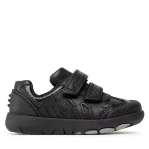 Sneakersy Clarks Rex Stride T 261614396 Black Leather