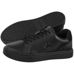 Sneakersy Classic Cupsole Laceup Lth Triple Black/Black YM0YM01435 00T (CK721-a) Calvin Klein