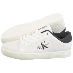 Sneakersy Classic Cupsole Lowlaceup Lth Wn Bright White/Black YW0YW01444 0GM (CK511-a) Calvin Klein