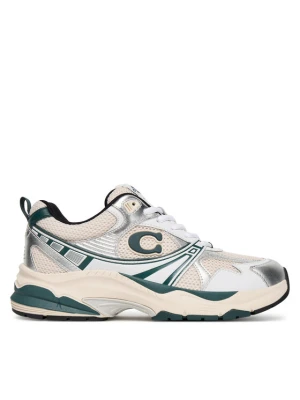Sneakersy Coach Mesh CAQ29 Écru Kremowy