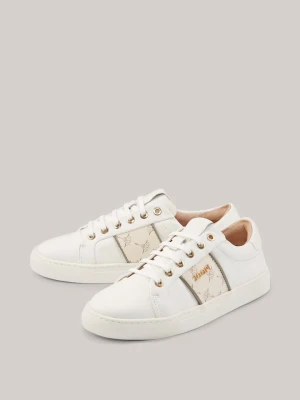 Sneakersy Cortina Lista Coralie w kolorze złamanej bieli z różem Joop