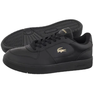 Sneakersy Court Ace 126 2 SMA BLK / GLD-Leather 751SMA01561V7 (LC478-a) Lacoste
