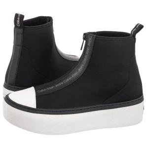 Sneakersy Cupsole Flatform Mid Zip YW0YW00767 BDS Black (CK182-a) Calvin Klein