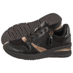 Sneakersy Czarne 1-23702-41 096 Black/Copper (TM450-a) Tamaris