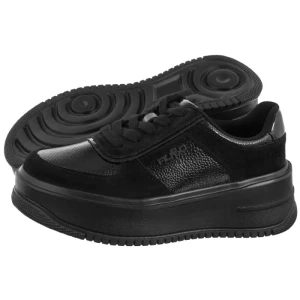 Sneakersy Czarne DP7124/25 BK (FO186-a) Filippo