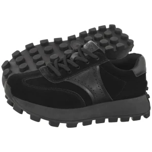 Sneakersy Czarne DP7976 / 26 BK (FO254-b) Filippo
