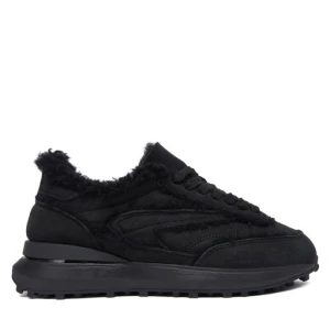 Sneakersy D.A.T.E. Athleta Shearling W431-AT-TD Czarny