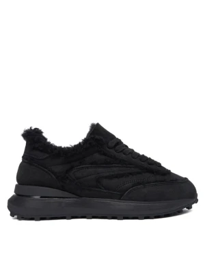 Sneakersy D.A.T.E. Athleta Shearling W431-AT-TD Czarny