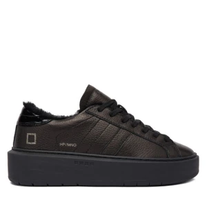 Sneakersy D.A.T.E. Hill Low Fur Platform W431-HPF-MN Czarny