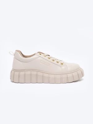 Sneakersy damskie beżowe MM274618 801 BIG STAR