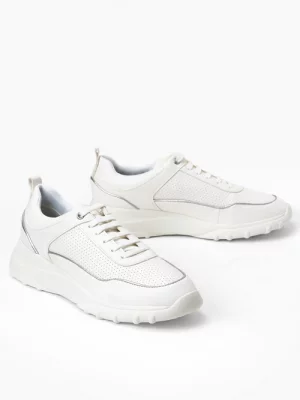Sneakersy damskie białe GEOX D ALLENIEE