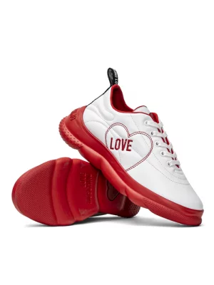 Sneakersy damskie białe Love Moschino JA15584G0EIE0100