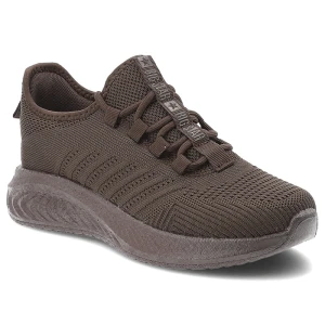 Sneakersy damskie Big Star, cholewka z materiału tekstylnego o oddychającej strukturze wsuwany fason, brązowe, UU274055