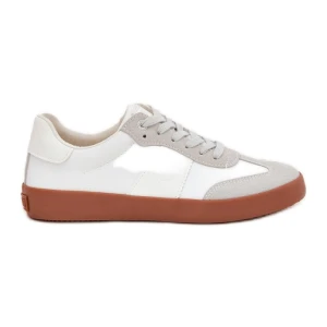 Sneakersy Damskie Big Star RR274371 Biało-Szare białe