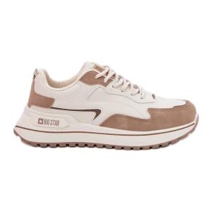 Sneakersy Damskie Big Star RR274A216 HI-POLY System Beżowe beżowy