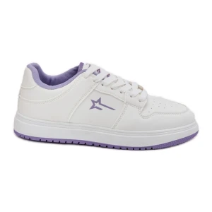 Sneakersy Damskie Big Star RR274A245 HI-POLY System Biało-Fioletowe białe