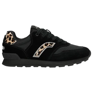 Czarne damskie sneakersy z panterka relaks r 34202-82