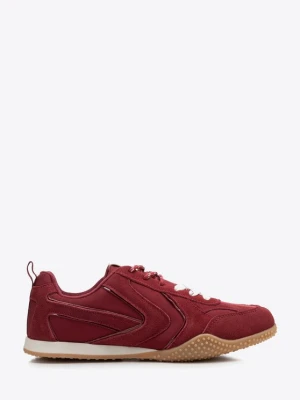Sneakersy damskie retro bordowe Wittchen