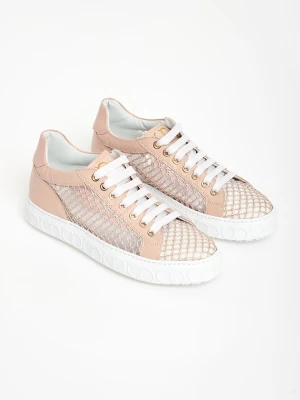 Sneakersy damskie skórzane CESARE CASADEI