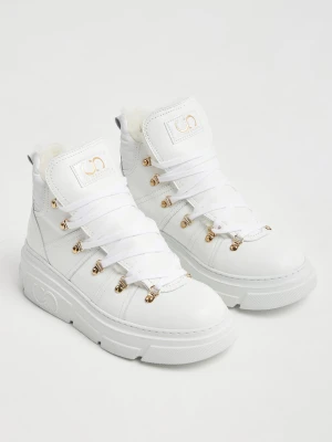 Sneakersy damskie skórzane CESARE CASADEI