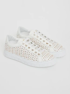 Sneakersy damskie skórzane CESARE CASADEI