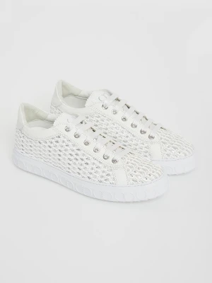 Sneakersy damskie skórzane CESARE CASADEI