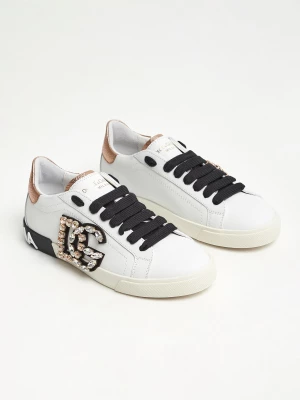 Sneakersy damskie skórzane Portofino Vintage DOLCE & GABBANA