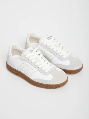 Sneakersy damskie skórzane Swan trainers BALMAIN