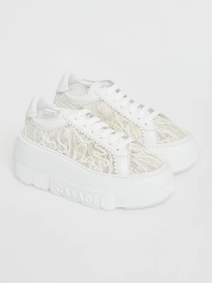 Sneakersy damskie z koronką CASADEI