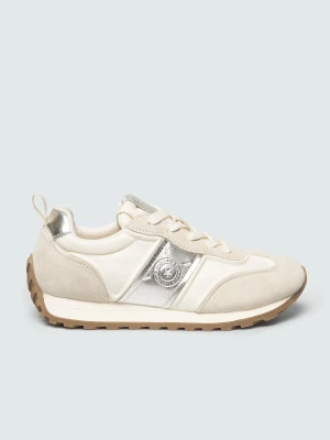 sneakersy damskie z zamszowymi wstawkami białe rr274911 101 Big Star