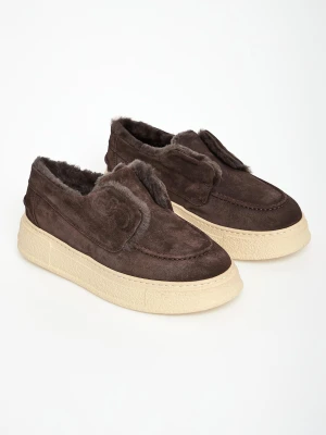 Sneakersy damskie zamszowe CESARE CASADEI