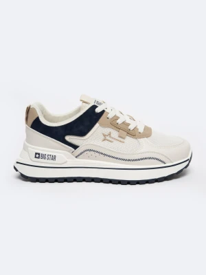 Zdjęcie produktu Sneakersy damskie ze skóry ekologicznej beżowe NN274A092 801 BIG STAR