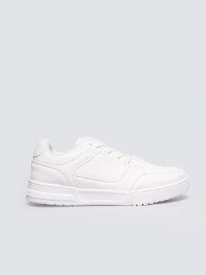 Sneakersy damskie ze skóry ekologicznej białe OO274A549 101 BIG STAR