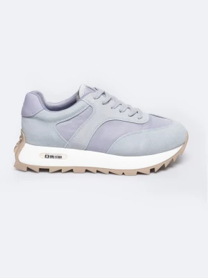 Sneakersy damskie ze skóry naturalnej niebieskie RR274899 401 BIG STAR
