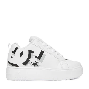 Sneakersy DC CEO-COURT GRAFFIK PLATFORM DC02422101 Biały