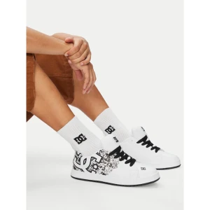 Sneakersy DC Shoes CEOWB-MP40-160W Biały