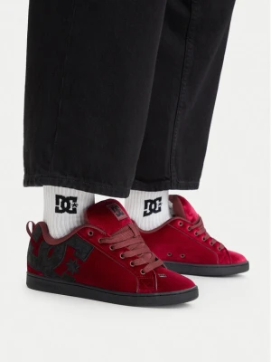 Sneakersy DC Shoes EO-COURT GRAFFIK LE DC02894601 Bordowy