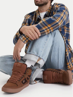 Sneakersy DC Shoes EO-PURE HIGH TOP WC WNT DC01802210 Brązowy