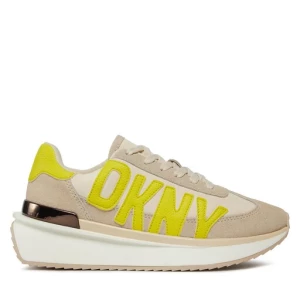 Sneakersy DKNY Arlan K1446991 Bone/Fluo Yel