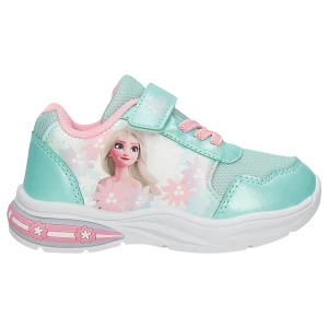 Miętowe sneakersy dziewczęce z elsa frozen ze swiecaca podeszwa Bartek 87028-17