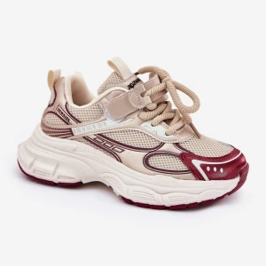 Sneakersy Dziecięce Na Grubej Podeszwie Złote złoty
