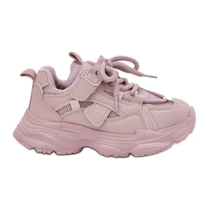 Sneakersy Dziecięce Na Platformie Różowe Inna marka